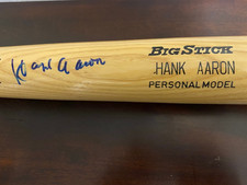 Hank Aaron Signed Adirondack Big Stick Personal Model 302 Baseball Bat JSA LOA  picture