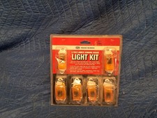 Road Shock 6PC Amber Running Board Light Kit #97965 NOS Camper 12v Trailer Boat picture