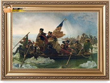 - Washington Crossing the Delaware by Emanuel Leutze, Giclee Print W/ picture