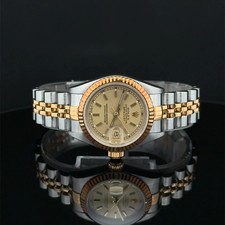 1996 Rolex Lady-Datejust Champagne Stick Jubilee 69173 Steel & YG picture