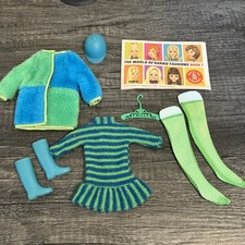 Vintage Skipper 1959 Warm N Wonderful COMPLETE Outfit 1960s Fashion EXC- MINTY picture
