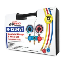 Certified A/C Pro R-134a Manifold Gauge & Hose Set picture
