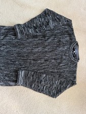 Vintage COOGI AUS 3D Knit Sweater Men's XL Monochromatic Black Grey - Excellent picture