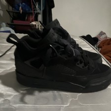 Jordan Flight Origin 4 Men's Mid Top Basketball Sneakers Black FQ3753-001 picture