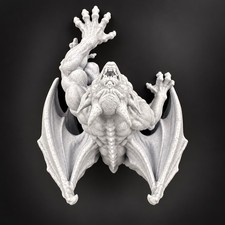 Crawling Gargoyle Wall Sculpture Gothic Cathedral Statue Halloween Wall Decor  picture