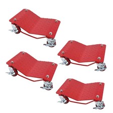 Heavy Duty 4 Pack Car Wheel Dolly Set 1500 Lbs Per Dolly Garage Vehicle Mover picture