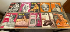 10 Vintage 1950’s 1960’s Modern Man Magazine Lot picture