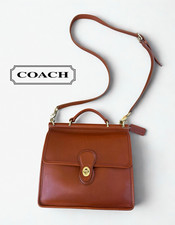 PRISTINE Vintage Coach Willis 9927 British Tan Leather Turnlock Crossbody Bag picture