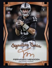Topps NFL Collect 2026 DIGITAL Fernando Mendoza RC Bronze Signature Series RARE  picture