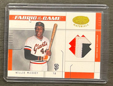 Willie McCovey 2003 Leaf Certified Materials Game Jersey Patch /100 Giants HOF picture