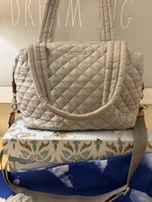 MZ Wallace NWOT LARGE Sutton DISCONTINUED HTF Gray Nylon Shoulder Crossbody Bag picture