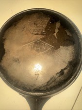 RARE Favorite Piqua Ware Ohio Miami Diamond Cast Iron Skillet Pan picture