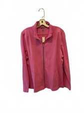 NEW Talbots Pink Zip-Up Jacket Size L picture
