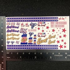 Clear 1:64 Waterslide Decal for JDM VW Silverado Camaro Evel Knievel picture
