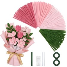 400-Pcs Pipe Cleaners Craft Kit: 5 Assorted Color Pipe Cleaner Bulk Chenille Ste picture