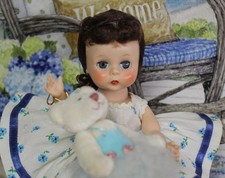 Madame  Alexander kins Doll Vintage 1955 w/Ballet Bear SUPER CUTE picture