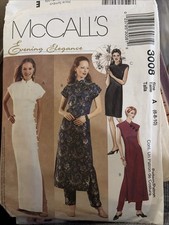 McCall's Evening Elegance Sewing Pattern - 3008 Size 6-10 Cut Complete picture