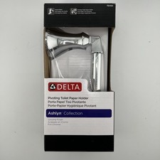 NEW DELTA Ashlyn 76450-SS Chrome Fin Wall Mounted Pivoting Toilet Paper Holder picture