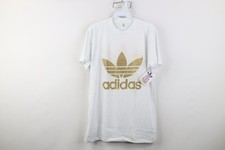 Deadstock Vintage 80s Adidas Mens Medium 1988 Olympics Gold Trefoil T-Shirt USA picture