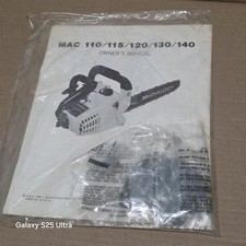 Vintage 1983 Mac 110/115/120/130/140 Owners Manual With Chain picture