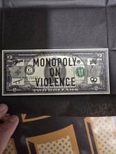 Penny Monopoly On Violence Print (Onepennypiece) Street, Stencil Art /50 $2-bill picture