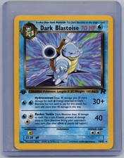 Dark Blastoise Team Rocket 20/82 1st Edition Rare WOTC Vintage Pokémon TCG picture