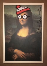 Mr Brainwash Museum Signed Mona Lisa Wheres Waldo Art Print Super Rare Banksy picture