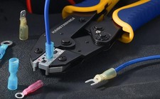 Electrical Crimping Tool Heat Shrink Connectors-Awg 26-10 Ratchet Wire Terminal. picture