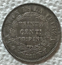 1878 PTS FE BOLIVIA - 20 CENTAVOS -  .900 SILVER - HIGH GRADE - KM# 159.1 picture