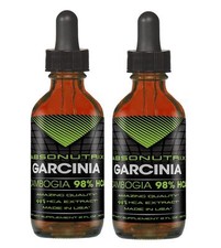  2 Absonutrix Garcinia Cambogia Drops 100mg 98% HCA weight management Made inUSA picture