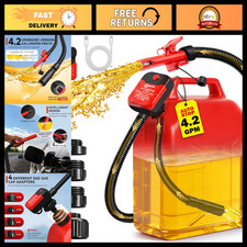 Electric Fuel Transfer Pump with Auto-Stop, 4.2 GPM Gas Can Pump, Heavy Duty picture