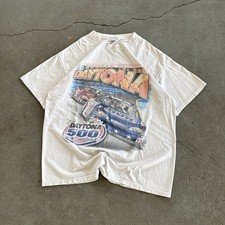Vintage 2000s Daytona 500 Car Graphic T Shirt Size Large picture