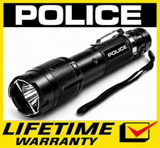 POLICE Stun Gun 1159 Max Volt Metal Self Defense Rechargeable LED Flashlight picture