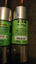 Cooper/Eaton Bussmann Fusetron FRS-R-100 Fuses New Old Stock Lot Of 7 picture