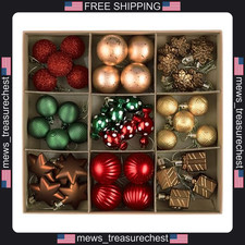 Christmas Ornaments Set 45pcs Gingerbread & Donut Decorations for Tree picture