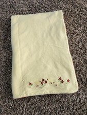 Vintage Gymboree 2000 Baby Blanket Yellow/ Red Flowers Chicks and Flowers picture