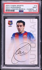 2004 Panini Megacracks Barca Campeon Xavi Hernandez #72 PSA 9 POP 4 Iconic Set picture