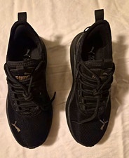 PUMA Softride Black Low Top Lace-Up Sneakers Mesh Upper Rubber Outsole picture
