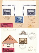 1943 LIECHTENSTEIN - LOT 2 ENVELOPES : Completion of Binnen 4 V channels. picture