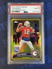 2011 Topps Chrome - Tom Brady #20 GOLD Refractor /50 picture