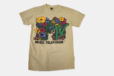 MTV Music Television Womens Floral MTV Graphic Shirt New XS, S, XL picture