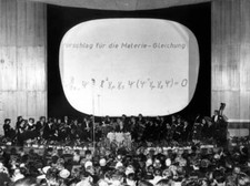 Nobel laureate Prof Werner Heisenberg during his celebratory s- 1958 Old Photo picture