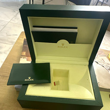 Rolex Green/Beige Single Watch Storage Box Case MPN 39141.71 picture