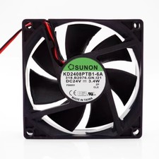 SUNON KD2408PTB1-6A 8025 DC24V 3.4W 8CM 2-Wire Inverter Cooling Fan picture