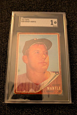 Topps 1962 Topps Mickey Mantle New York Yankees #200 Base Set Graded picture