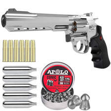 Crosman SR357 .177 Cal Air Pistol CO2 Metal Revolver w/ 200 Pellets & 5 CO2 picture