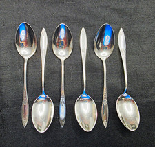 Weidlich Sterling Silver Teaspoons Set 6 Spoons picture