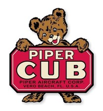 Piper Cub Vintage Piper J-3 Decal Precision Cut Decal picture