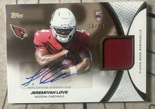 2026 Topps Flagship Jeremiyah love 🔥ROOKIE PATCH AUTO  /99 🔥(AU,MEM) picture