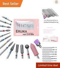 Professional 14-Piece Nail Drill Bits Kit for Perfect Manicures - 3/32
